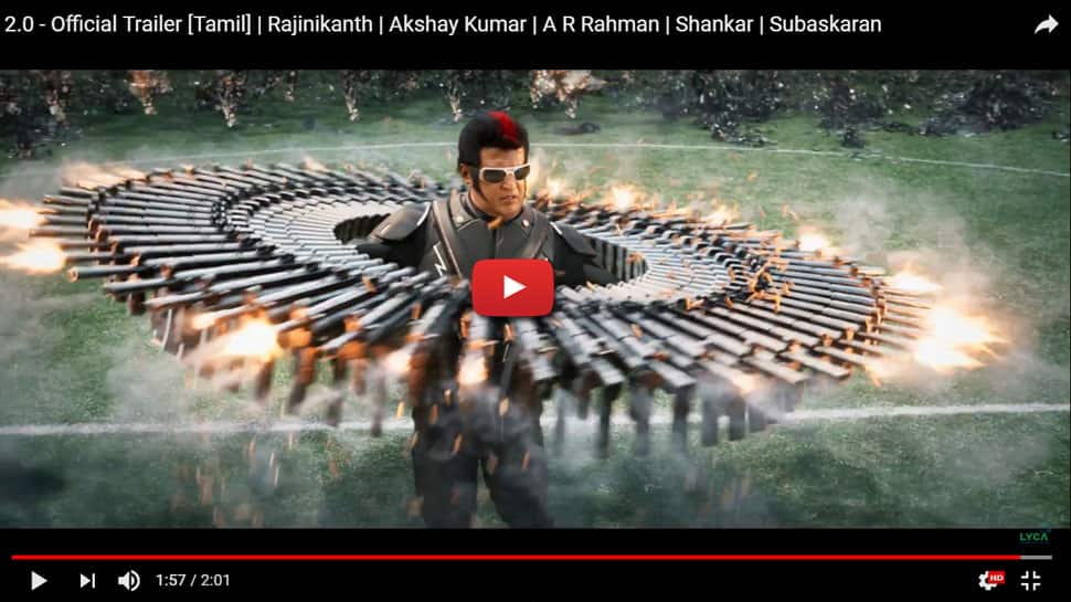 வீடியோ: வெளியானது 2.0 படத்தின் அசத்தல் டிரெய்லர்! வீடியோ: வெளியானது 2.0 படத்தின் அசத்தல் டிரெய்லர்!