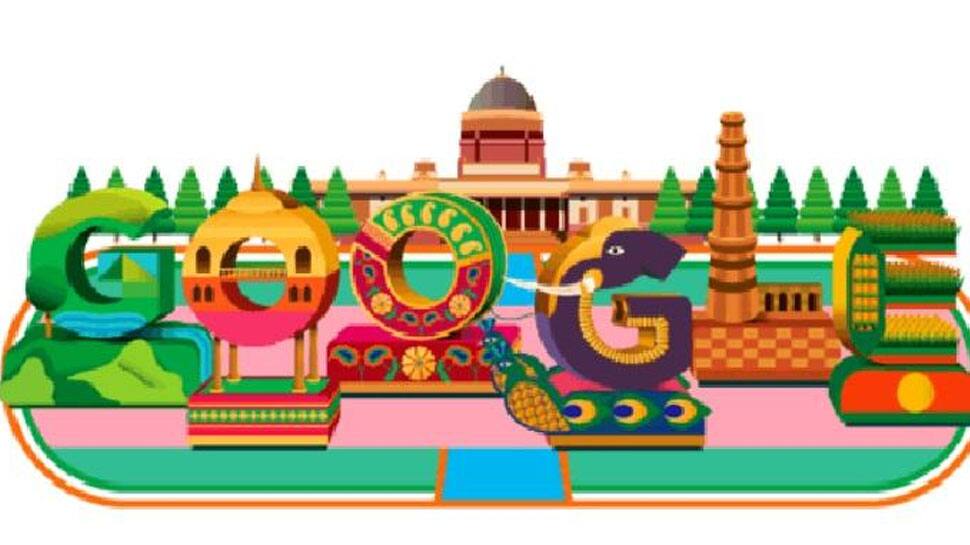 நாட்டின் குடியரசு தினத்தை சிறப்பித்த கூகுள் டூடுள் நாட்டின் குடியரசு தினத்தை சிறப்பித்த கூகுள் டூடுள்