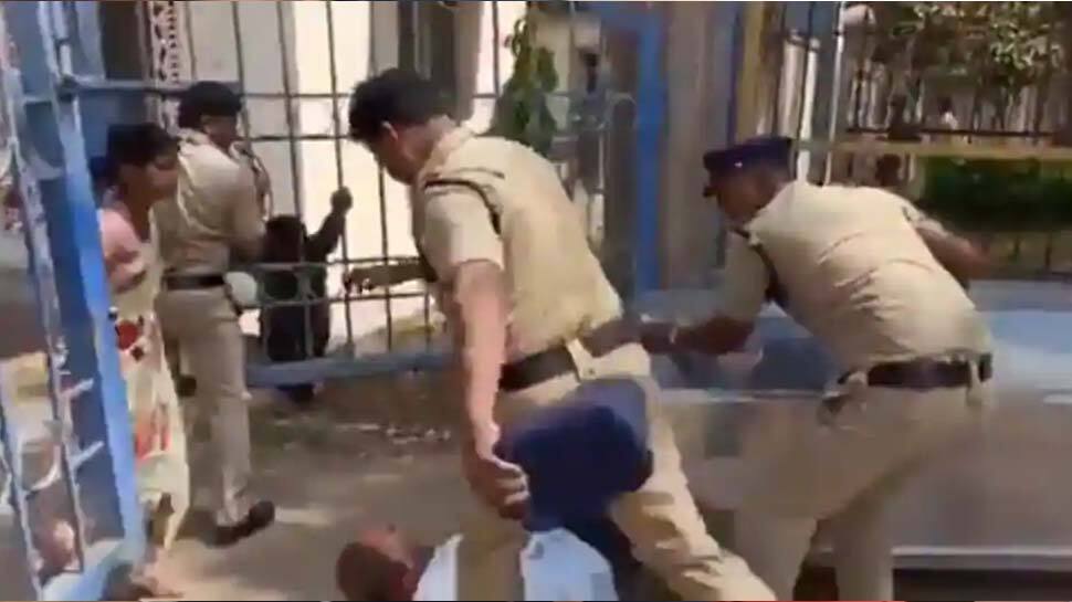 உயிரிழந்த மகளுக்காக துன்பப்படும் தந்தையை சரமாரியாக தாக்கிய போலீஸ்! உயிரிழந்த மகளுக்காக துன்பப்படும் தந்தையை சரமாரியாக தாக்கிய போலீஸ்!