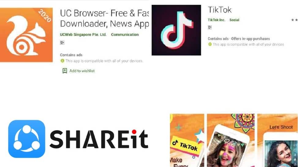 TikTok, UC browser, ShareIT உட்பட 52 சீன Apps-ஐ பயன்படுத்த வேண்டாம்: இந்திய புலனாய்வு அமைப்பு TikTok, UC browser, ShareIT உட்பட 52 சீன Apps-ஐ பயன்படுத்த வேண்டாம்: இந்திய புலனாய்வு அமைப்பு