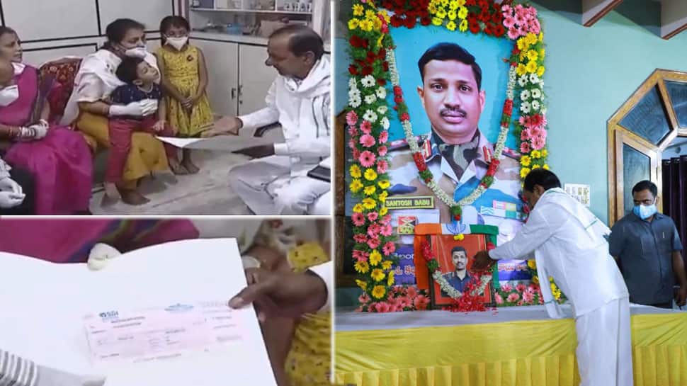 வீரமரணமடைந்த இராணுவ வீரரின் மனைவிக்கு துணை கலெக்டர் பதவி அளித்த முதல்வர் சந்திரசேகர் ராவ் வீரமரணமடைந்த இராணுவ வீரரின் மனைவிக்கு துணை கலெக்டர் பதவி அளித்த முதல்வர் சந்திரசேகர் ராவ்