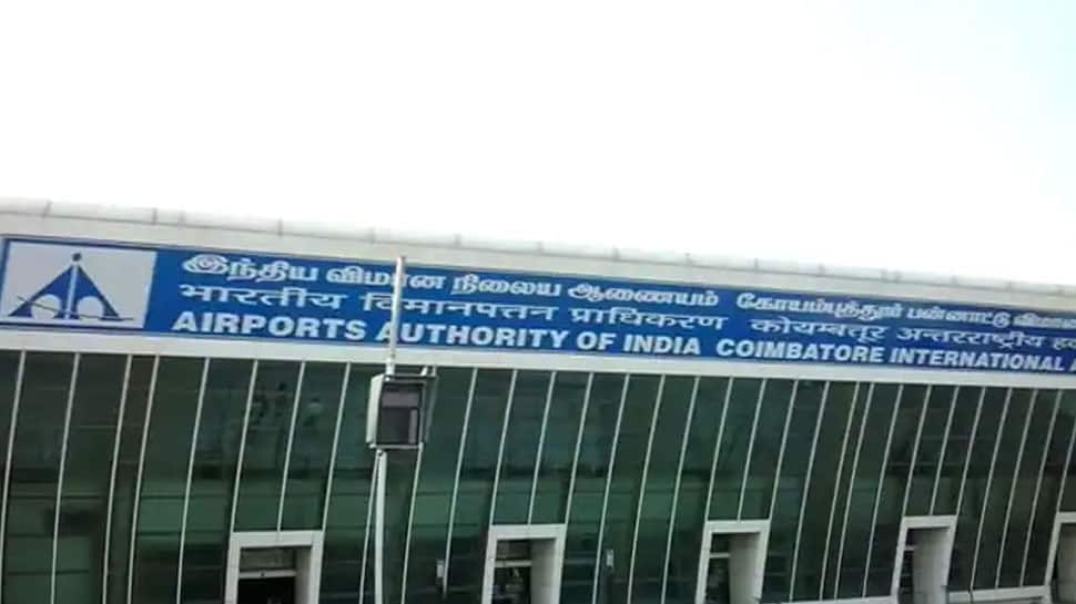 கோவை விமான நிலையத்தில் துப்பாக்கி பவுடர் வைத்திருந்த பயணி கைது