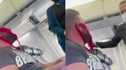 உள்ளாடை மாஸ்க்கா? விமானத்தில் ரகளையில் ஈடுபட்ட நபர்: Viral Video