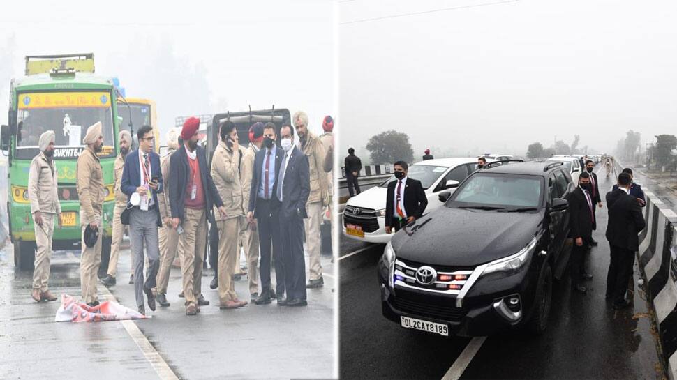 பாதுகாப்பில் பெரிய குறைபாடு! பிரதமர் சென்ற வழியை மறித்த போராட்டக்காரர்கள்