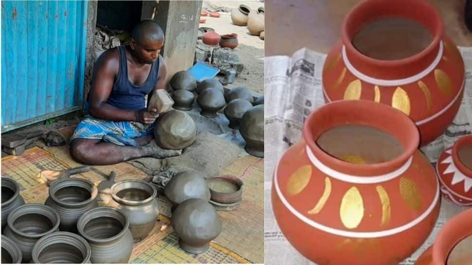 பொங்கல் பானைகள் விற்கப்படாமல் தேக்கம்: கலக்கத்தில் தொழிலாளிகள்