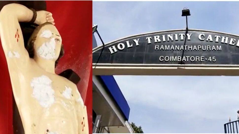 கோவை தேவாலயத்தில் சிலை சேதம்! போலீசார் விசாரணை தீவிரம்