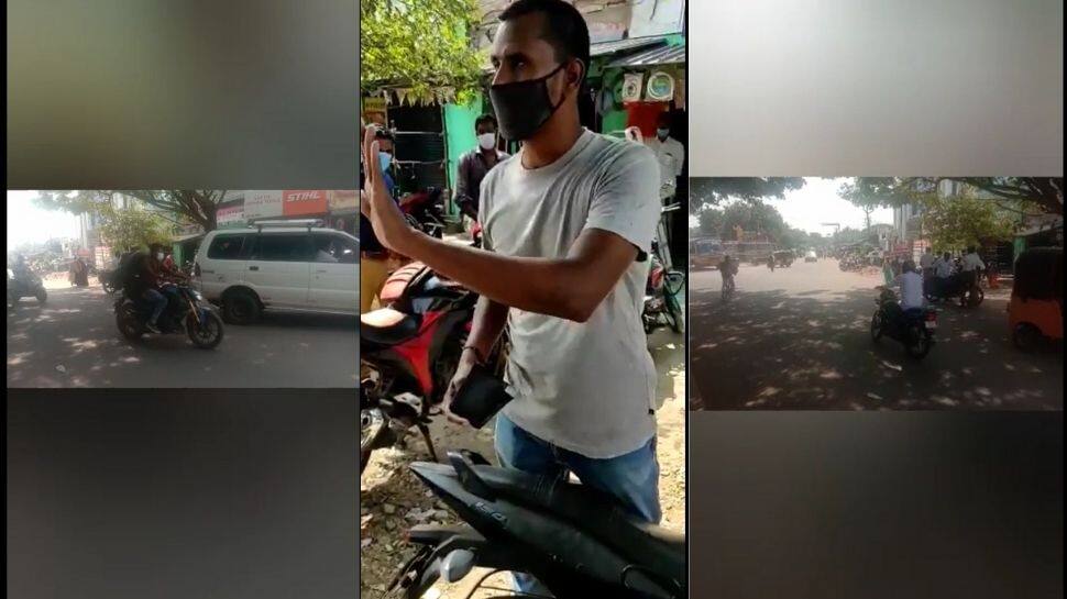 'ஹெல்மெட் போடலைனா பைனா'; ‘நீயே ஹெல்மெட் வாங்கி குடு': இளைஞர் வாக்குவாதம்