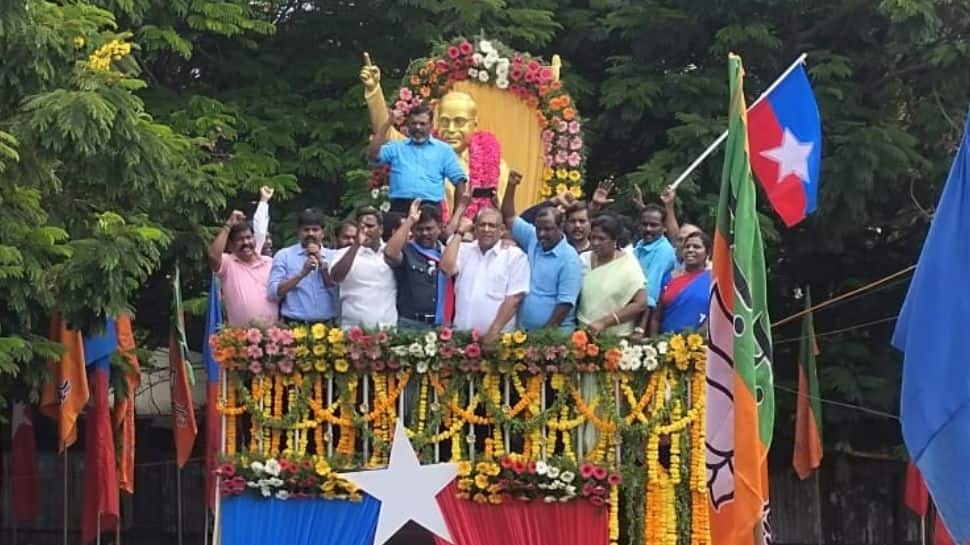 BJP VCK Clash: சென்னையில் விசிக பாஜக மோதலில் போலீசாருக்கு காயம் 