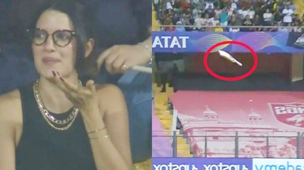 அந்தரத்தில் பறந்த பேட் - ஷாக்கான ஹர்த்திக் பாண்டியா மனைவி