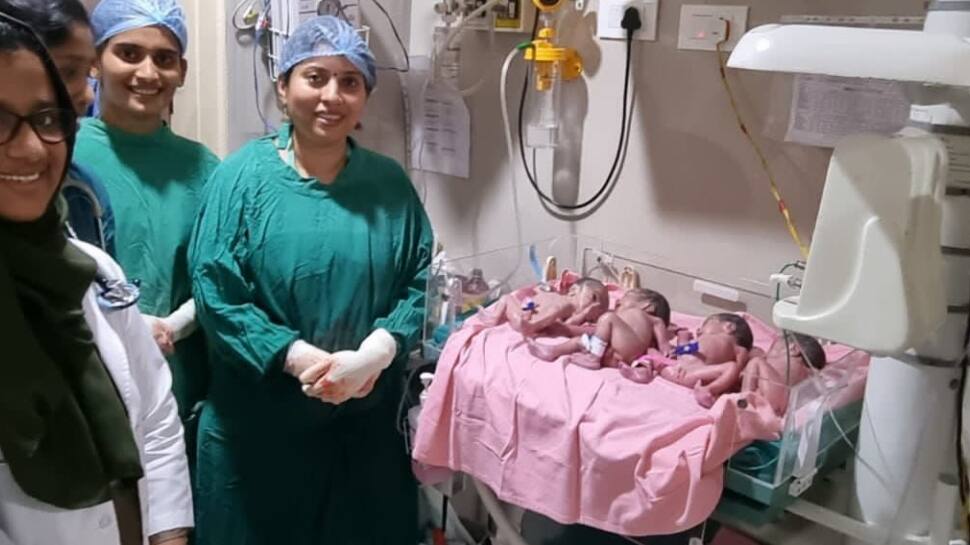 ஒரே பிரசவத்தில் 4 குழந்தைகள்.!!!