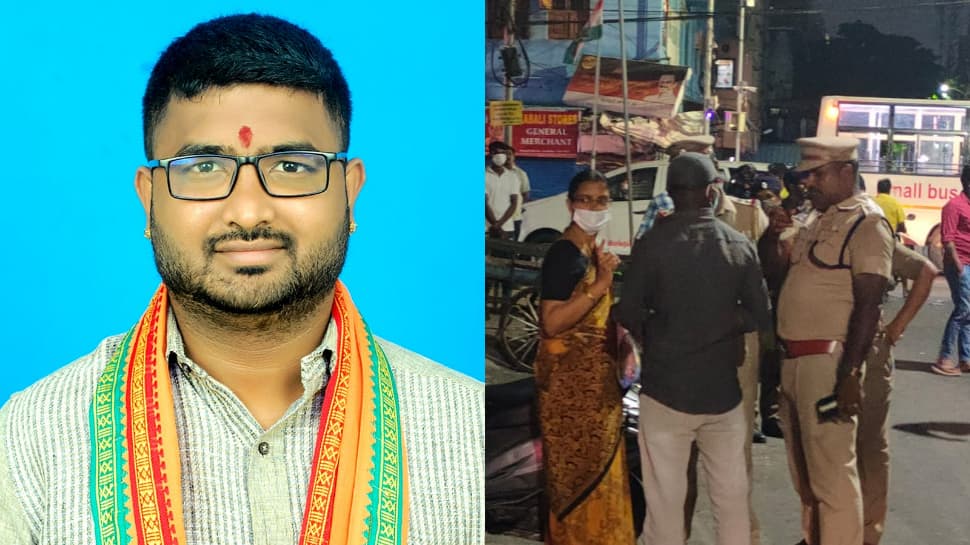 பாதுகாப்பு காவலர் அசந்த நேரத்தில் பாஜக பிரமுகர் வெட்டி கொலை! சென்னையில் பரபரப்பு