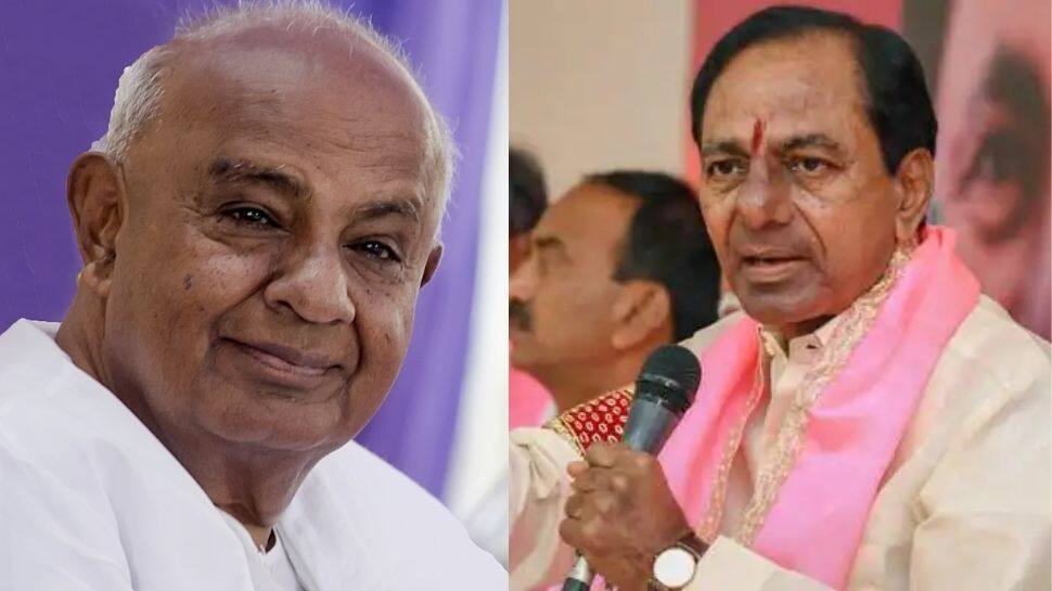 பாஜகவுக்கு எதிராக மெகா கூட்டணி: தேவகவுடாவும் சந்திரசேகர் ராவும்