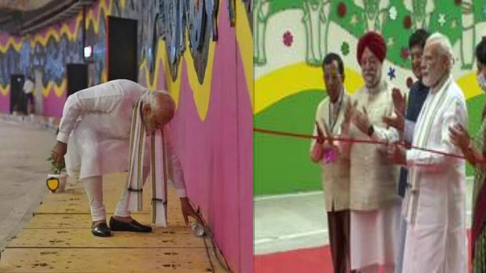 புதிதாக அமைக்கப்பட்ட சுரங்கப்பாதையில் குப்பைகளை அகற்றிய பிரதமர் மோடி!