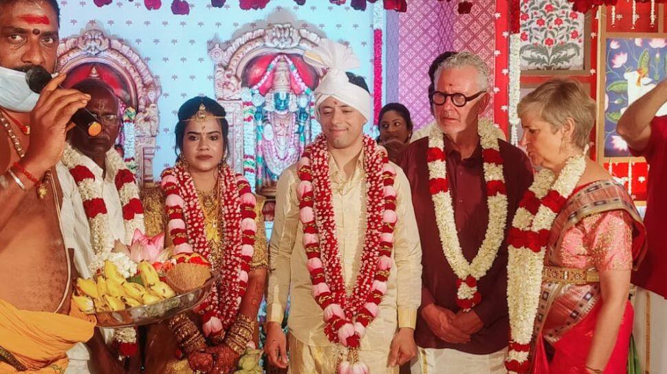 பிரான்ஸ் நாட்டு காதலனை கரம்பிடித்த சேலத்து பெண் பொறியாளர்