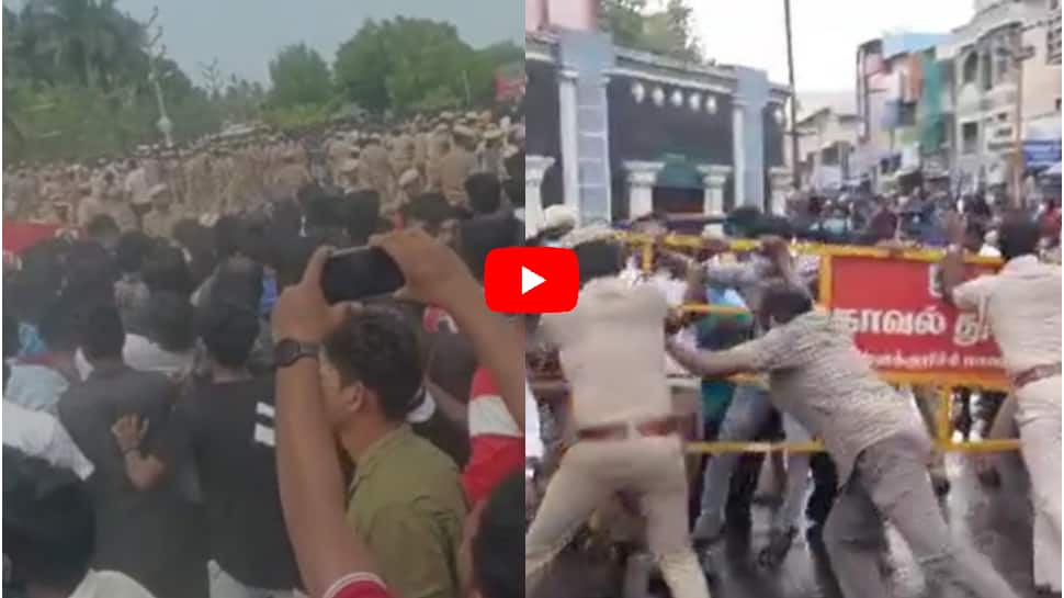 தமிழகத்தில் கலவரம்... போலீசார் துப்பாக்கி சூடு! வாகனத்திற்கு தீ வைப்பு!