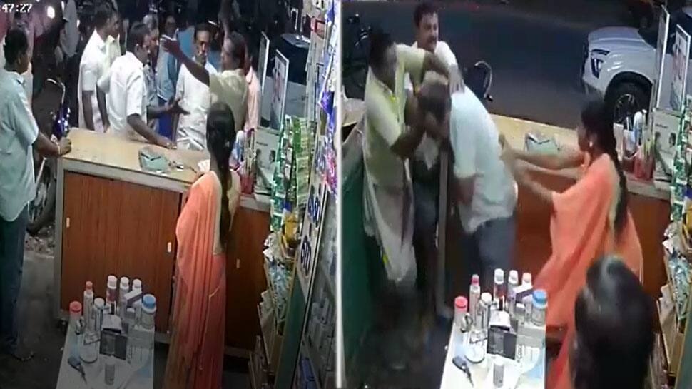 தூக்க மாத்திரை தரமாட்டியா.. மெடிக்கல் ஓனரை தாக்கும் சிசிடிவி காட்சி