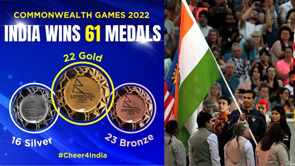  2022 காமன்வெல்த் போட்டிகள் நிறைவு - 4-வது இடத்தைப் பிடித்த இந்திய அணி