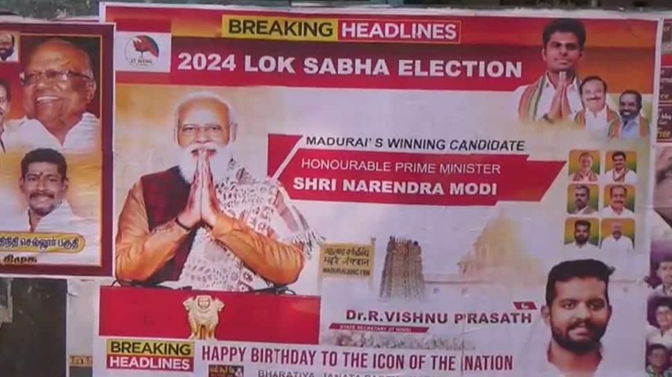 'மதுரை வேட்பாளர் மோடி வெற்றி' - இணையத்தில் ஹிட் அடித்த பாஜகவினரின் பிறந்தநாள் போஸ்டர் 