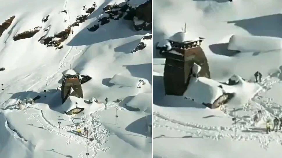 Lord Shiva Temple Surrounded With Ice: இன்க்ரெடிபிள் இந்தியாவின் அழகிய பனிக் கோவில்