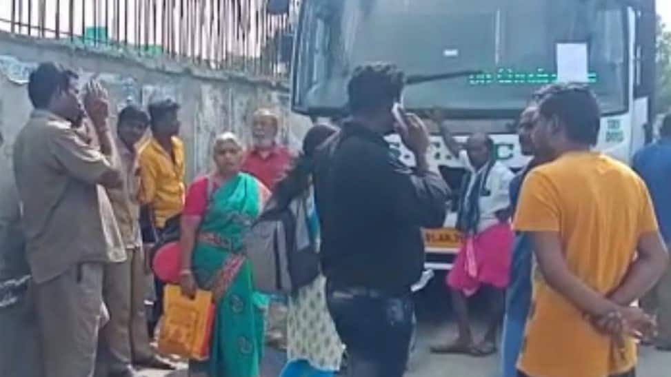 பயணிகளை நடுவழியில் இறக்கி விட்டு பேருந்தை ஜப்தி செய்த ஊழியர்கள்!