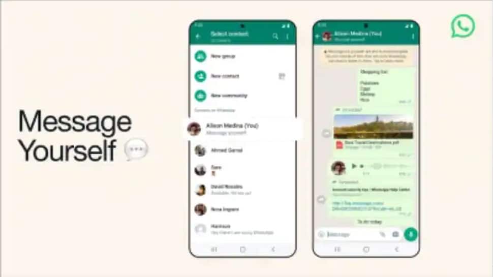 வாட்ஸ்அப் பயனர்களுக்கு நல்ல செய்தி!! 'WhatsApp Message Yourself அம்சம் விரைவில் அறிமுகம்