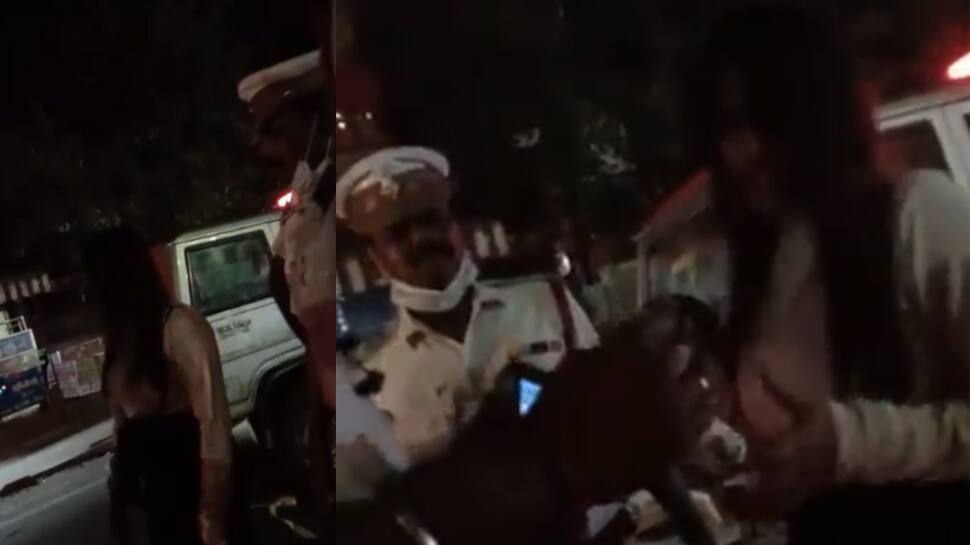 Viral Video : ஓசி குடி... புத்தாண்டு போதையில் போலீசாரிடம் அத்துமீறிய பெண்