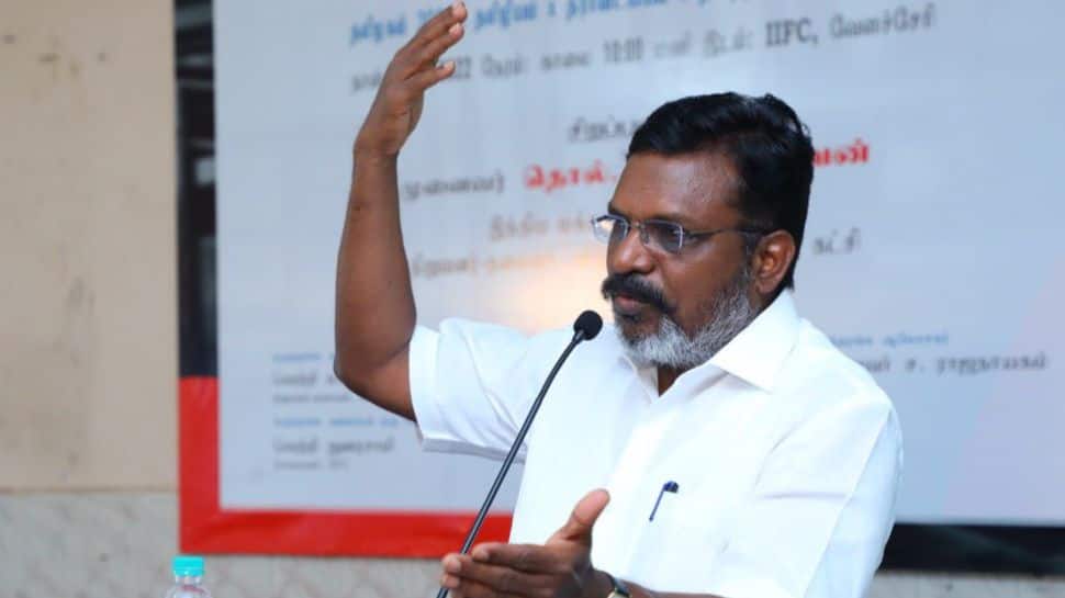 ரெட் ஜெயண்ட் மூவீஸூக்கு எதிராக மறைமுகமாக பேசினாரா திருமா?