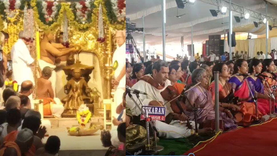 திருவையாற்றில் 176வது தியாகராஜ ஆராதனை திருவிழாவில் பஞ்சரத்ன கீர்த்தனை