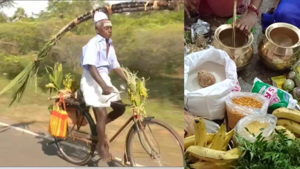 PONGAL SEER VARISAI: மகளுக்கு பாரம்பரிய பொங்கல் சீர் கொடுக்கும் பாசக்கார அப்பா