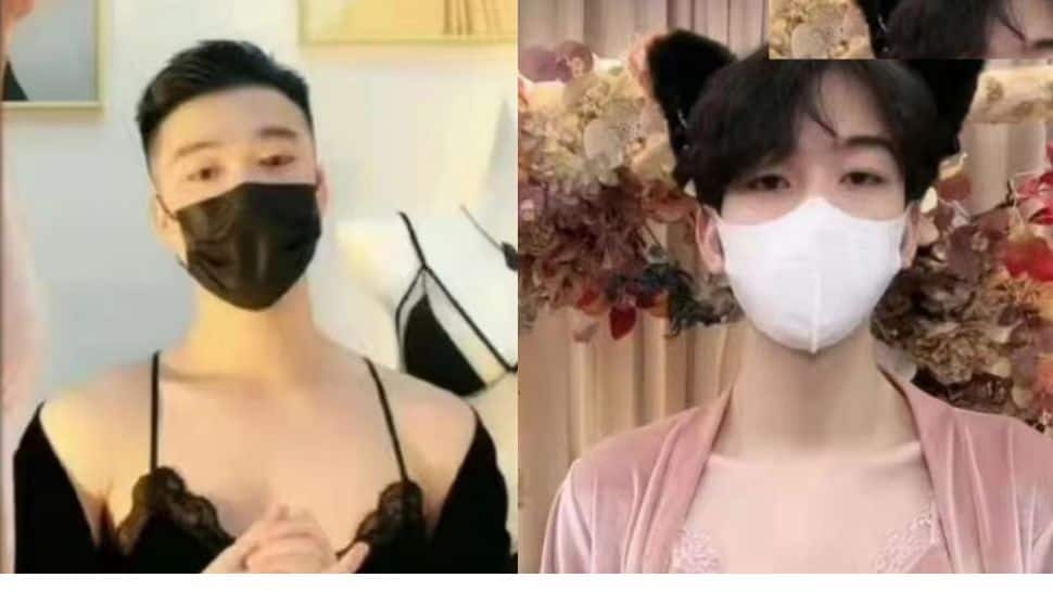 பெண்கள் உள்ளாடை விளம்பரங்களில் ஆண் மாடல்கள் ! சீனாவில் வினோதம்!