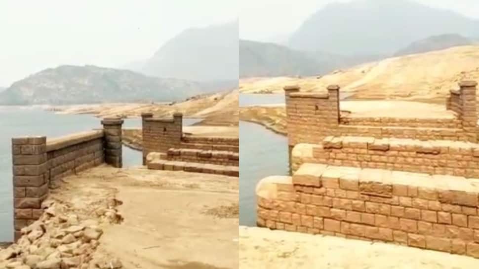 ஆழியார் அணையில் குறைந்த நீர்மட்டம்! வெளியே தெரியும் ஆங்கிலேயர் கல்பாலம்!