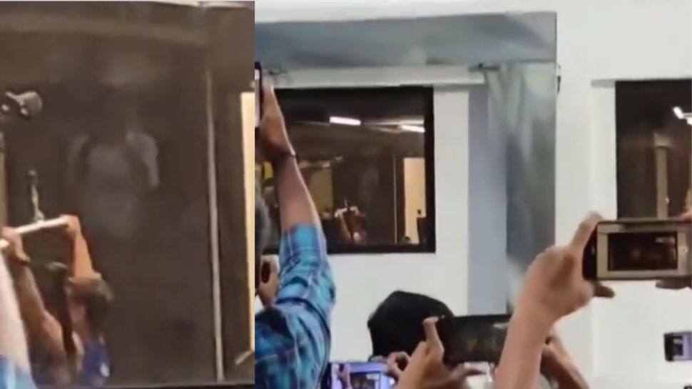 வொர்க் அவுட் செய்யும் தல தோனியின் தலை வீடியோ! தலையை கொஞ்சம் காட்டுங்க! வீடியோ வைரல்