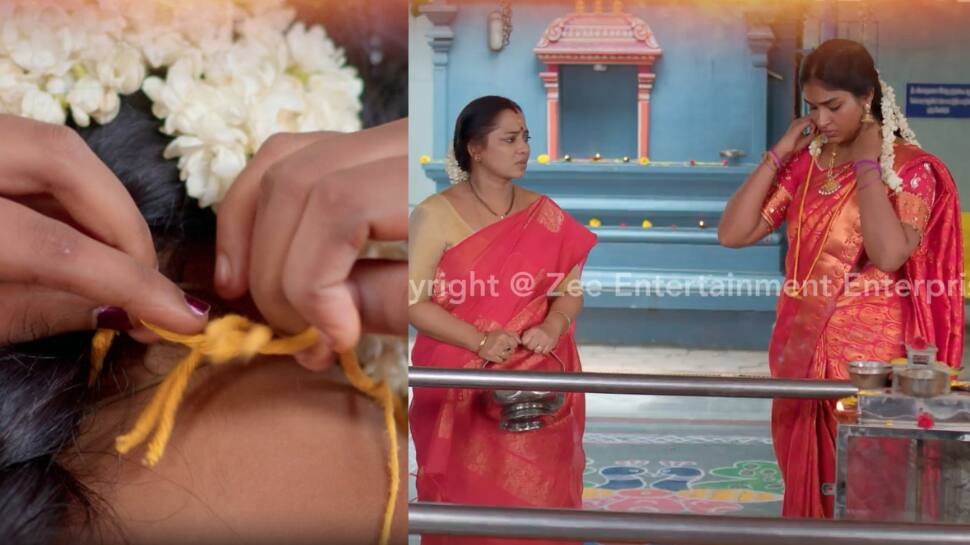 அபிராமி கைக்கு வரும் தீபாவின் தாலி.. பரபரப்பான ட்விட்ஸ்டுகளுடன் கார்த்திகை தீபம் சீரியல்!