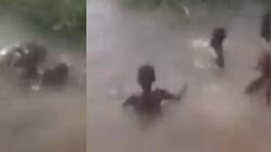 ஆத்தாடி..3 சிறுவர்களை விழுங்க முயற்சித்த நீர்யானை: ஷாக்கிங் வைரல் வீடியோ