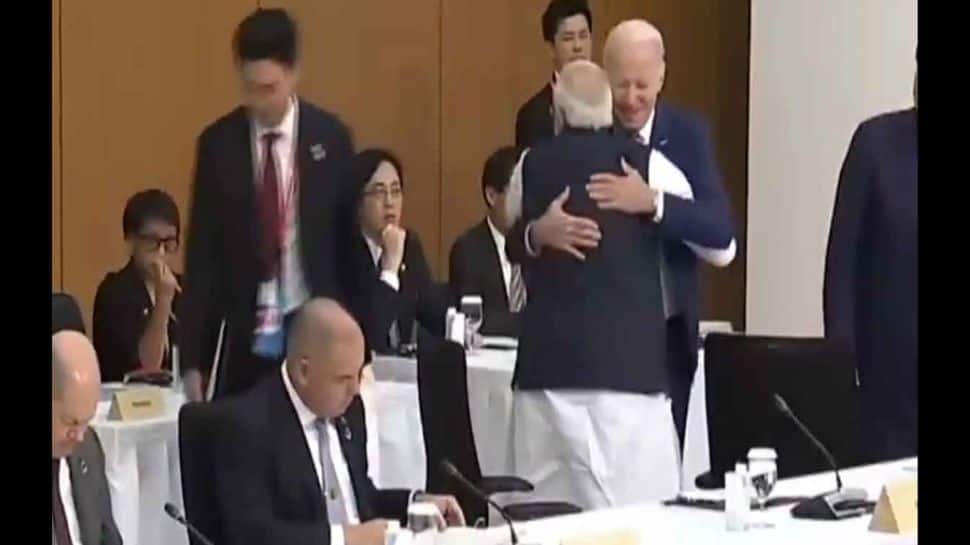 Video: பிரதமர் மோடி நோக்கி வந்த ஜோ பைடன்... கட்டித் தழுவி வரவேற்ற பிரதமர்!