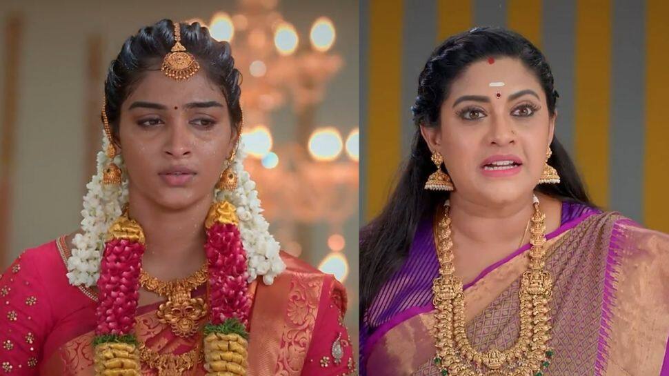 வீட்டுக்குள்ள வந்துட்டதால என்னுடைய மருமகளா ஆகிட முடியாது! சவால் விடும் அபிராமி 