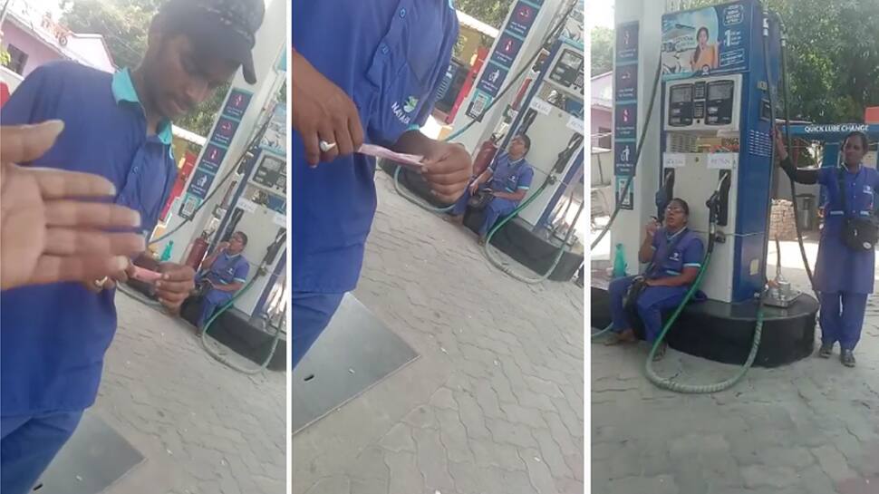 Viral Video: ரூ.2000 நோட்டு கொடுத்தது குற்றமா? பெட்ரோலை உறிஞ்சி எடுத்து அட்ராசிட்டி செய்த ஊழியர்