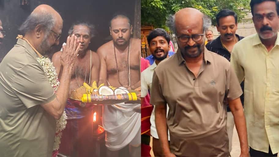 அருணாசலேஸ்வரர் திருக்கோவிலில் ரஜினி சாமி தரிசனம்! கோவிலில் குவிந்த ரசிகர்!