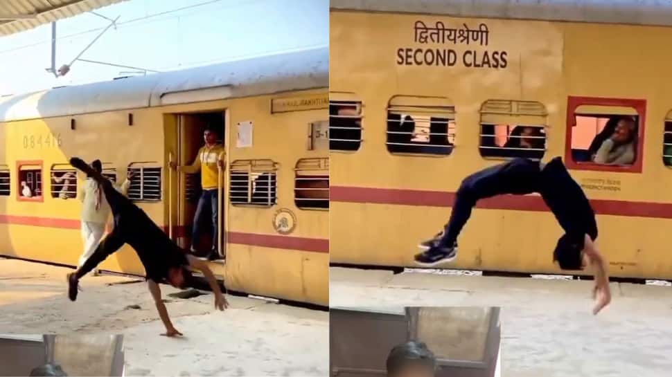 Viral Video: பிளாட்பாரத்தில் குரங்கு சேட்டை செய்த இளைஞர்... அப்படியே தூக்கி உள்ளே வைத்த போலீசார்!