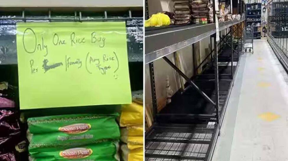 ஒரு குடும்பத்திற்கு ஒரு பை அரிசி மட்டுமே... அமெரிக்க கடைகளில் தொங்கும் அறிவிப்புகள்!