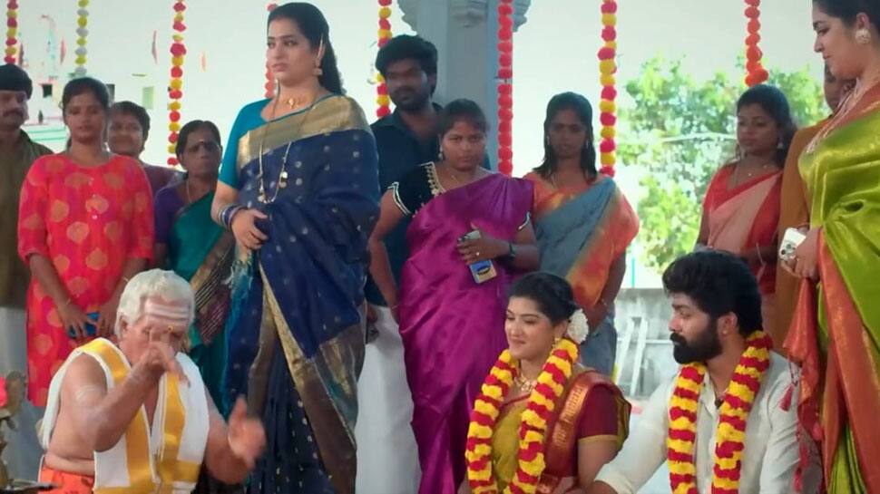 மீனாட்சி பொண்ணுங்க: பூஜா கழுத்தில் தாலி கட்ட போகும் வெற்றி, ட்விஸ்ட் வைத்த நீதிமணி