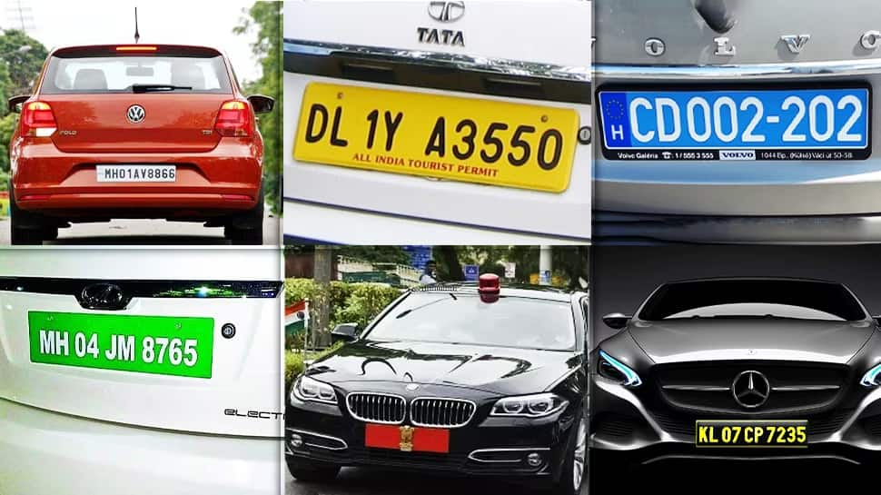 Know The Meaning For The Different Colors In Vehicles Number Plates