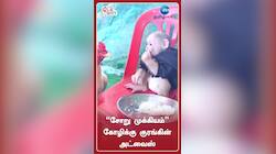 "சோறு முக்கியம்" கோழிக்கு குரங்கின் அட்வைஸ், வைரல் வீடியோ