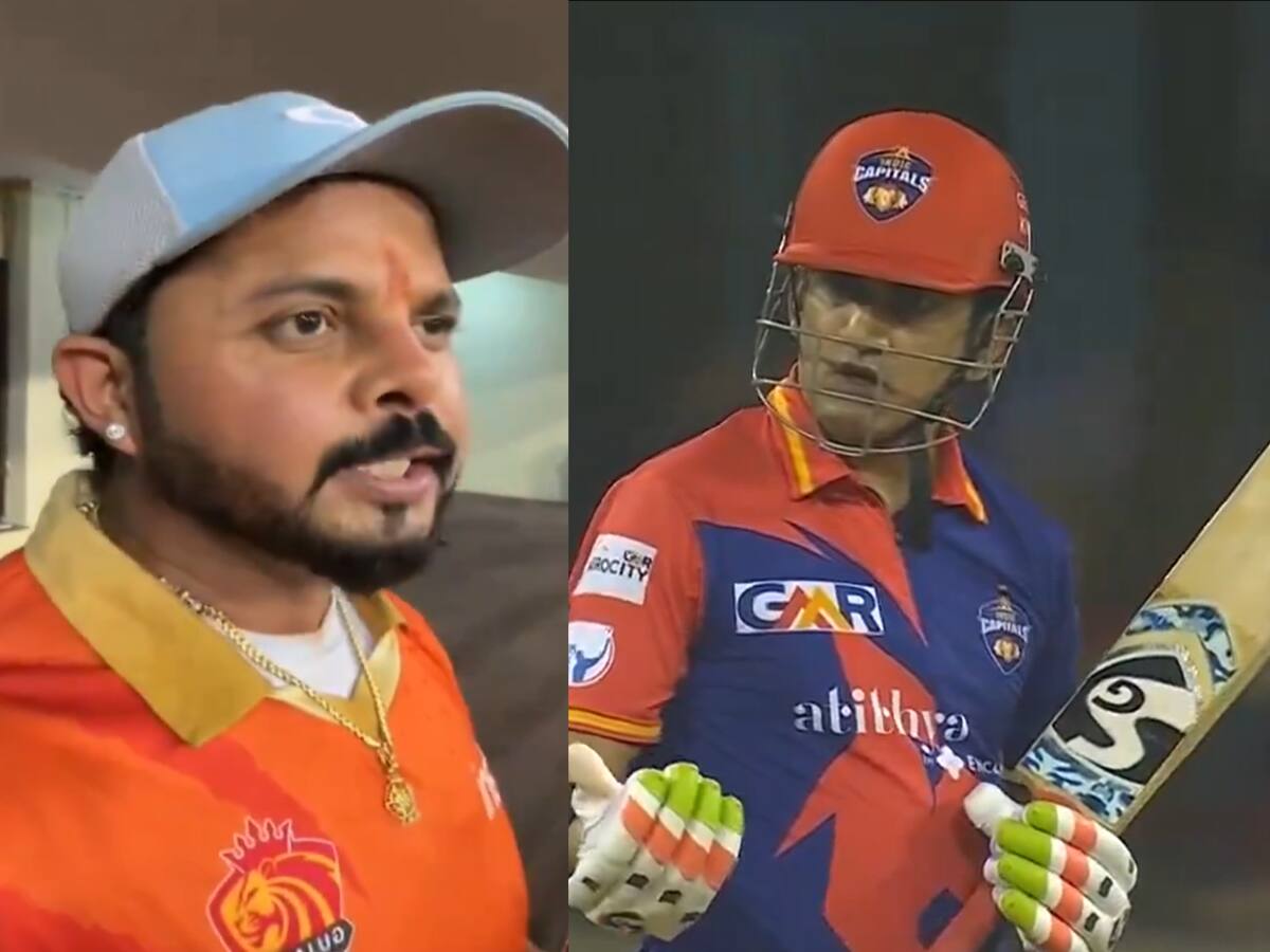 'கம்பீர் சொன்ன தகாத வார்த்தை' களத்தில் சண்டை போட்ட ஸ்ரீசாந்த் - பரபரப்பு வீடியோ!