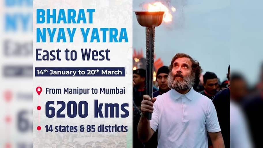 ராகுலின் இந்திய நீதிப் பயணம்: ஜனவரி 14 முதல் - மார்ச் 20 வரை, 6200 கிமீ, 14 மாநிலங்கள்! 