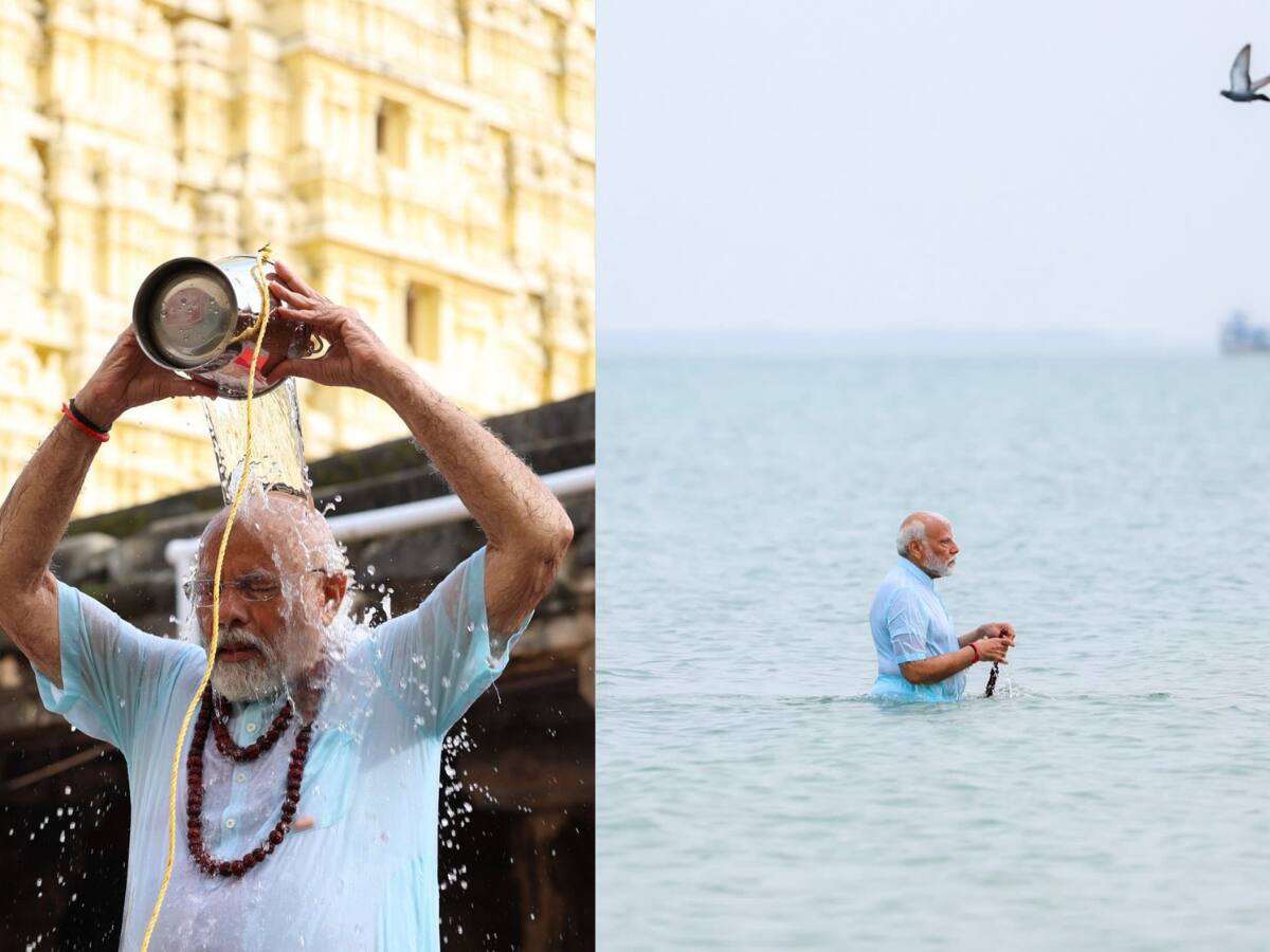 PM Modi Rameswaram Ramanathaswamy Temple Visit Agni Theertham 22 ...