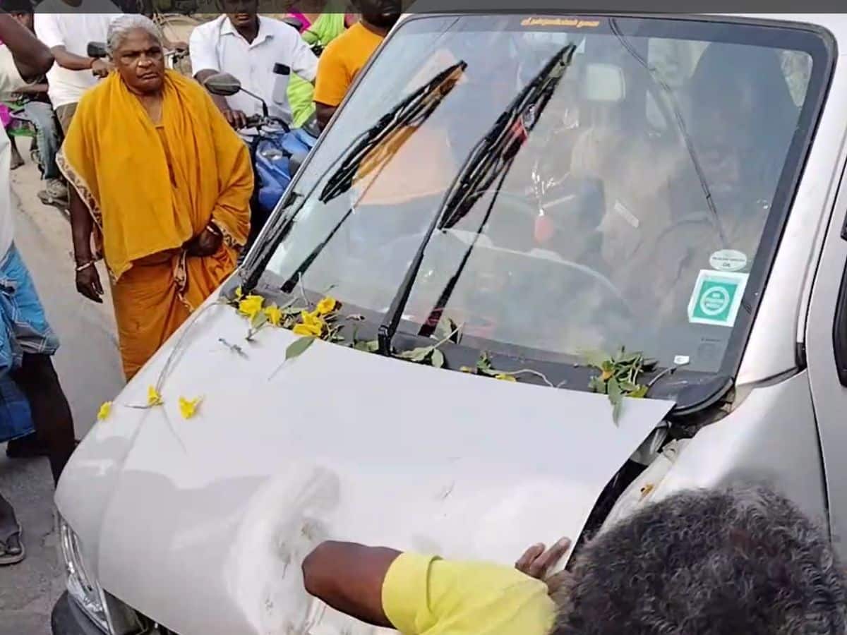 மது போதையில் சுற்றுச்சுவர் மீது காரை மோதிய இளைஞர்! 