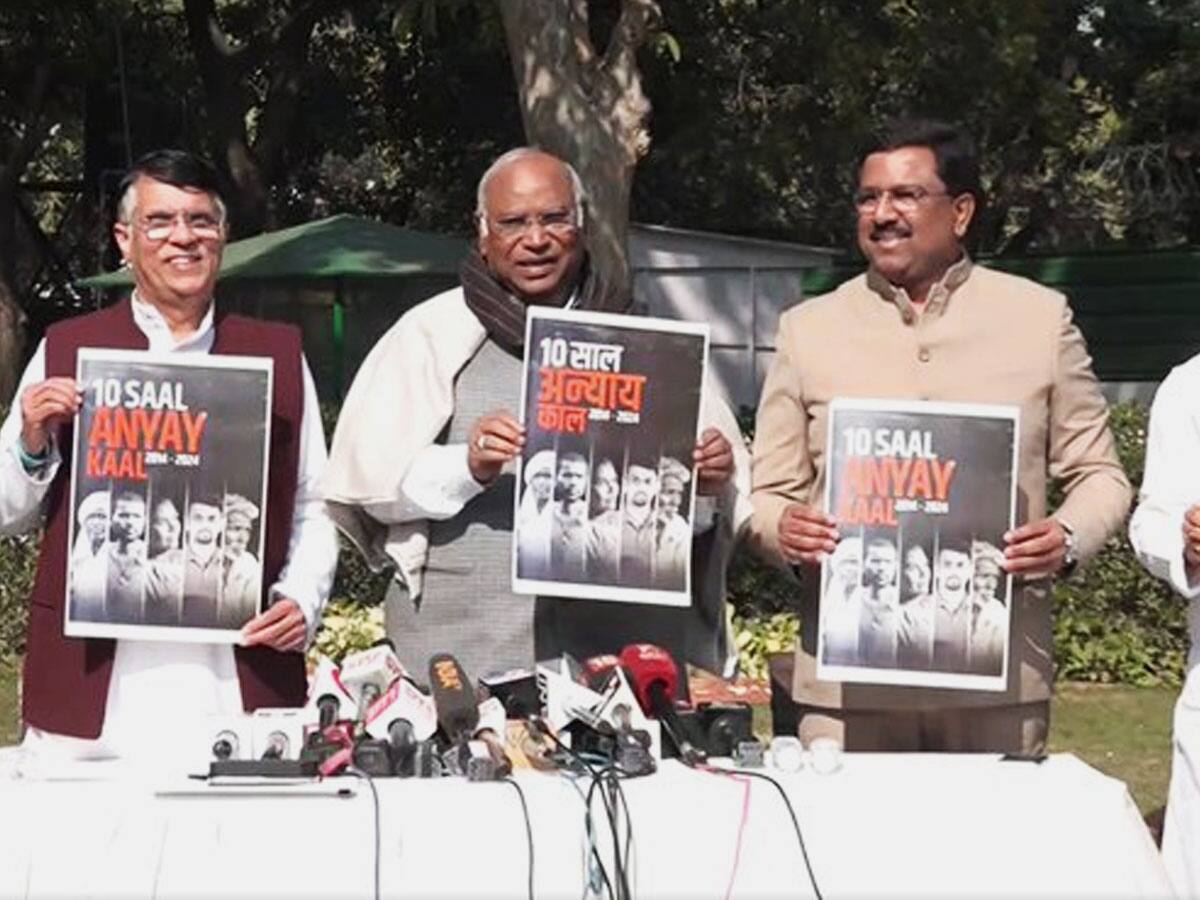 மோடி அரசின் 10 ஆண்டு கால "தோல்விகள்" -கருப்பு அறிக்கையை வெளியிட்ட காங்கிரஸ்