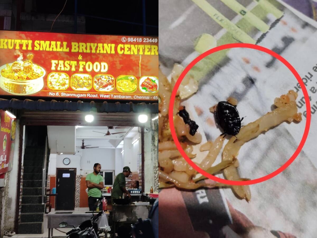 சிக்கன் பிரைட் ரைசில் கருவண்டு - வாடிக்கையாளர் அதிர்ச்சி!