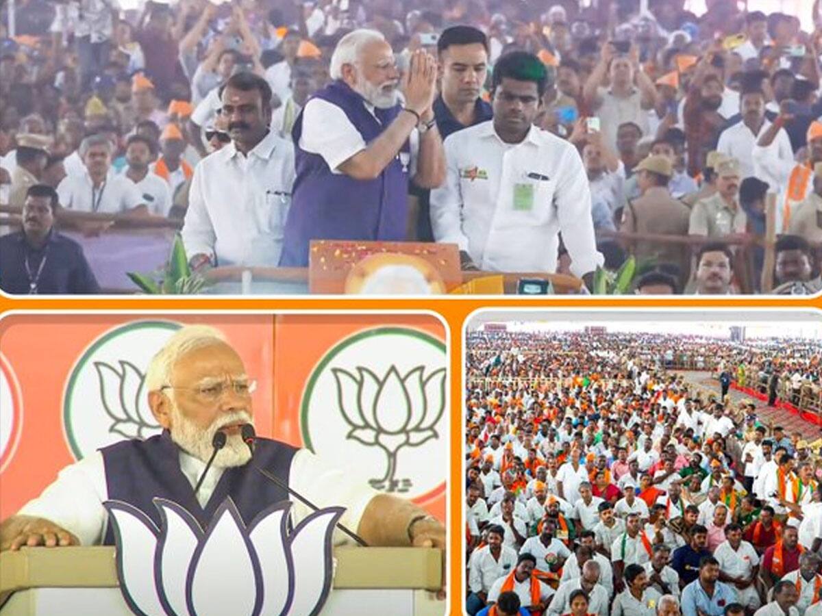 எங்களுக்கு கிடைத்திருக்கும் ஆதரவை பார்த்து திமுக-வின் துக்கம் தொலைந்துவிட்டது -பிரதமர் மோடி